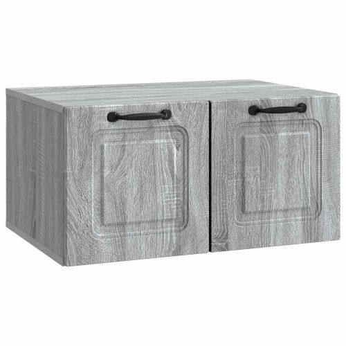 Стенно монтиран ТВ шкаф Сива сонома 59,5 x 41 x 30 см