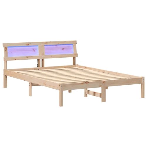 Рамка за легло Кафяво 120 x 200 cm Солидно борово дърво