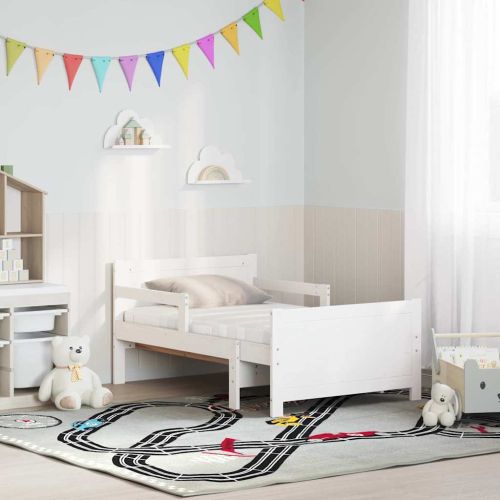 Рамка за легло с разширяем матрак с таблото Бяло 80 x 200 cm
