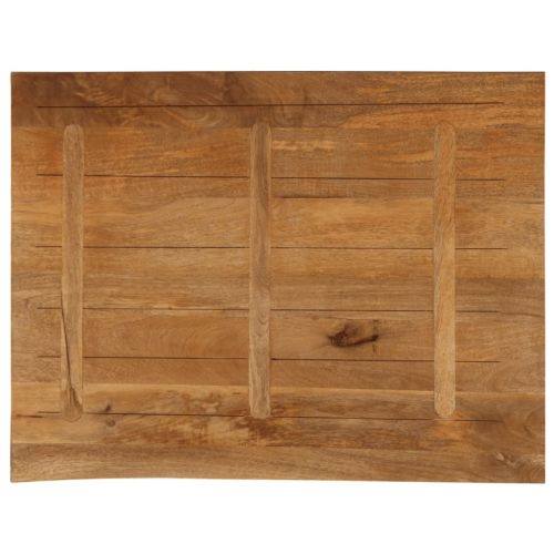 Плот за маса, жив ръб, 90x80x2,5 см, масивно дърво манго