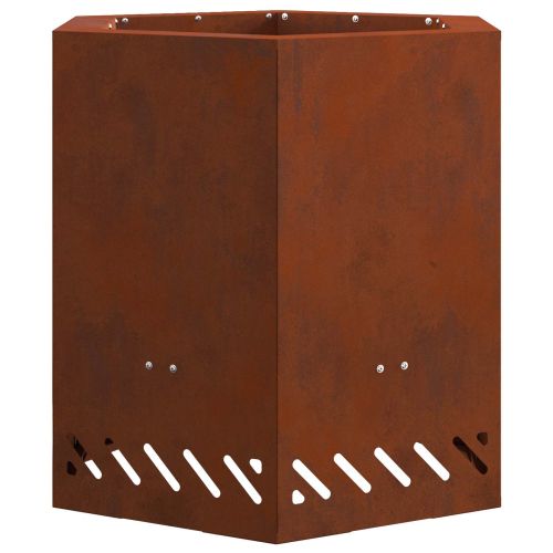 Бездимна огнище Ръждясало 48 x 48 x 51 см Кортенова стомана