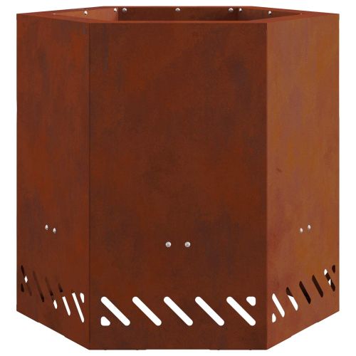 Бездимна огнище Ръждясало 48 x 48 x 51 см Кортенова стомана
