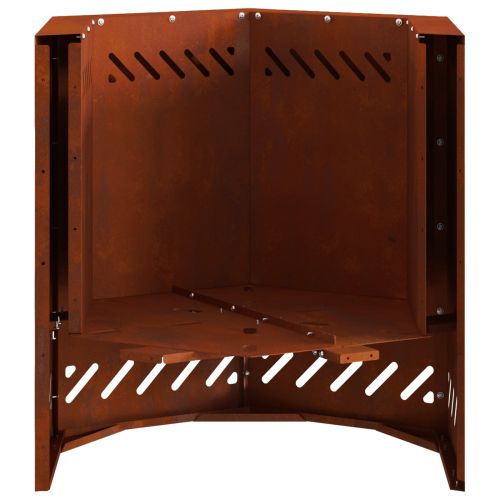 Бездимна огнище Ръждясало 48 x 48 x 51 см Кортенова стомана