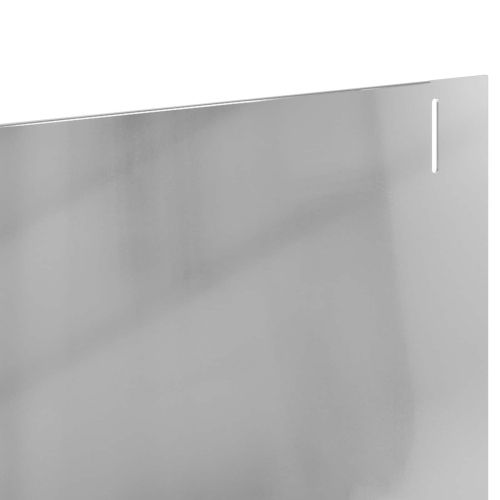 Ограда за трева 30 бр. 102 x 15 x 4 см Стомана Сребристо