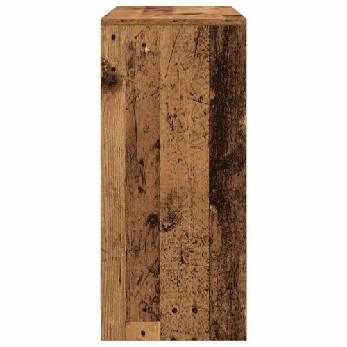 Бюфет с чекмеджета и вратички, старо дърво, 70,5x34x74,5 см