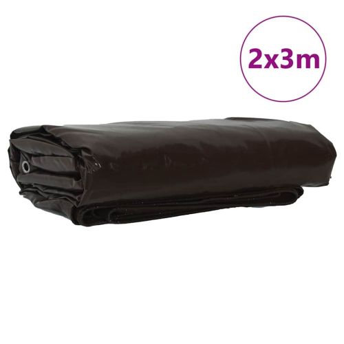 Найлон 650g / m² Кафяво 2 x 3 m Канва с PVC покритие