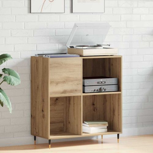 Шкаф за грамофонни плочи дъб артизан 85 x 38 x 89 см