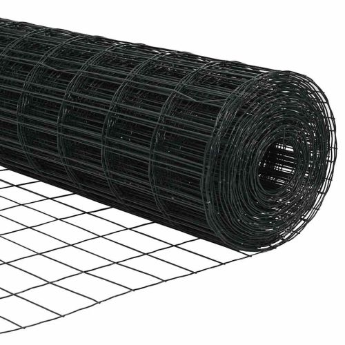 Европейска ограда 0,6 x 25 м Желязо с PVC покритие Сиво