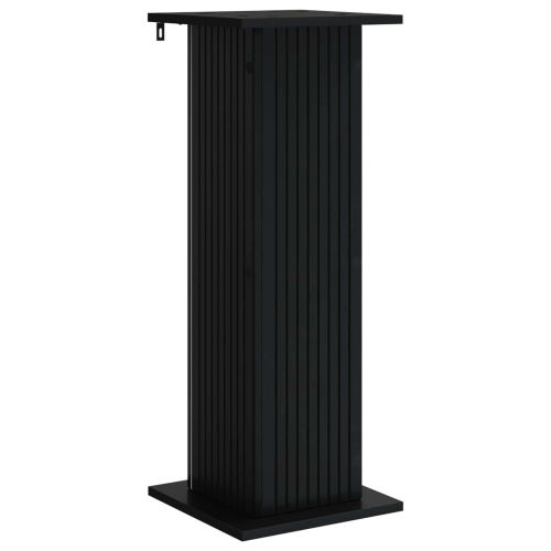 Стойка за растения 2 бр. Черно 30,5 x 30 x 80,5 см