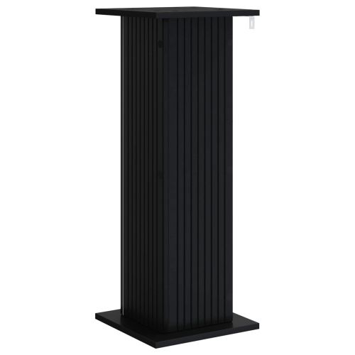 Стойка за растения 2 бр. Черно 30,5 x 30 x 80,5 см