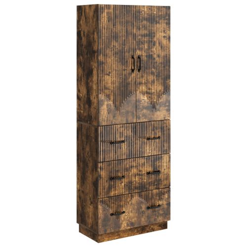 Комплект шкафове 2 бр. 66 x 34,5 x 87 см Инженерна дървесина