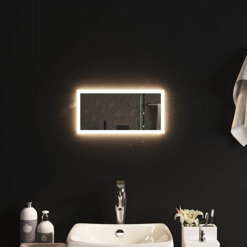 LED огледало за баня Прозрачен 40 x 20 cm закалено стъкло