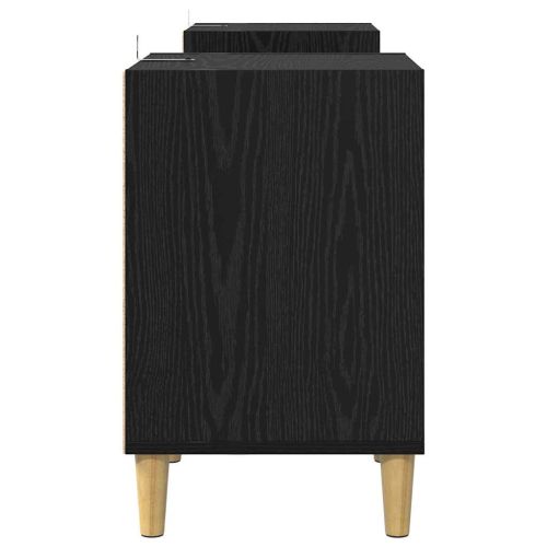 ТВ шкаф 160 x 35 x 55 см Черния дъб Инженерна дървесина
