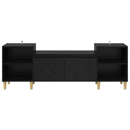 ТВ шкаф 160 x 35 x 55 см Черния дъб Инженерна дървесина