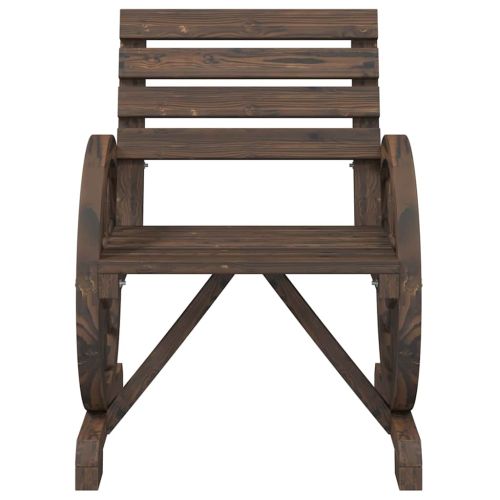 Градински стол 58x58x78,5 см масивно чамово дърво