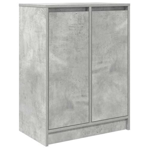 Сайдборд, бетонно сив, 57x34x76 см, инженерно дърво