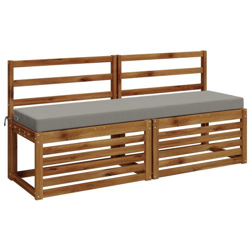 Възглавница за пейка SOEST 100% полиестер Сиво 140 x 40 x 8 см