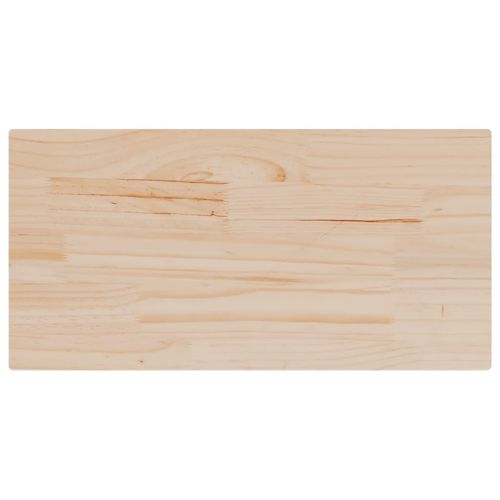 Плотове за маси, 2 бр, 80x40x2,5 см, правоъгълни, бор масив