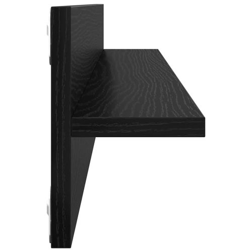 Стени за рафтове 4 бр. Черния дъб 80 x 11,5 x 18 см