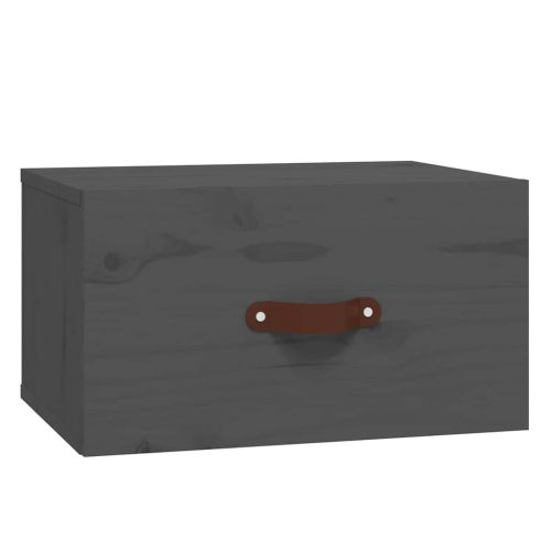 Нощни шкафчета за стенен монтаж, 2 бр, сив 40x29,5x22 см
