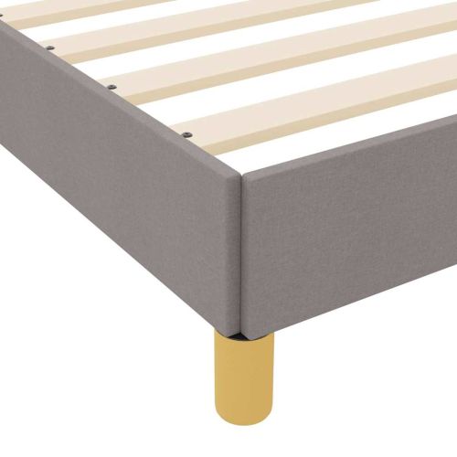 Легло с пружинирана основа Таупе 80 x 200 cm текстил