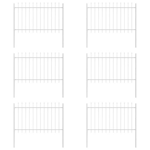 Градска ограда WOERDEN 6 бр. 10,2 x 1,2 м Бяло