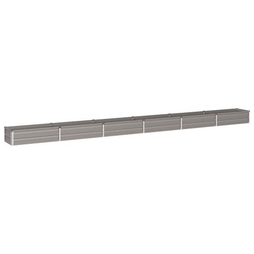 Вдигната леха за градина Ръждясало 480 x 40 x 24 см картон