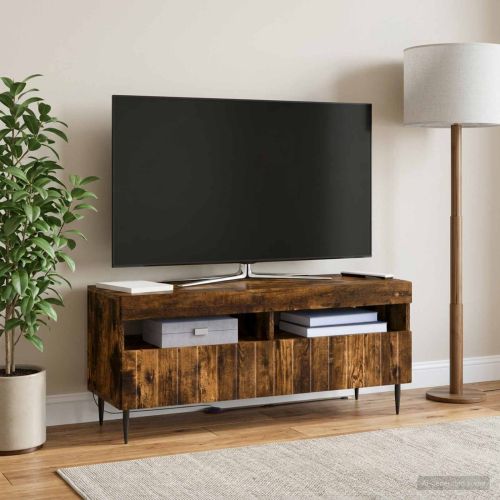 LED телевизионен кабинет ZWOLLE 100 x 35 x 43 см Опушен дъб