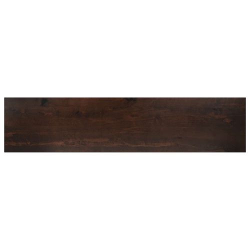 Стъпала за стълби 4 бр. 110 x 25 x 2 cm Тъмен кафяв Солидно бук