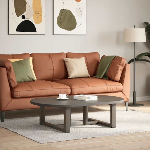 Крака за масичка за кафе, Т-образни, 2 бр., черни, 70x25x(30-31) см, стомана