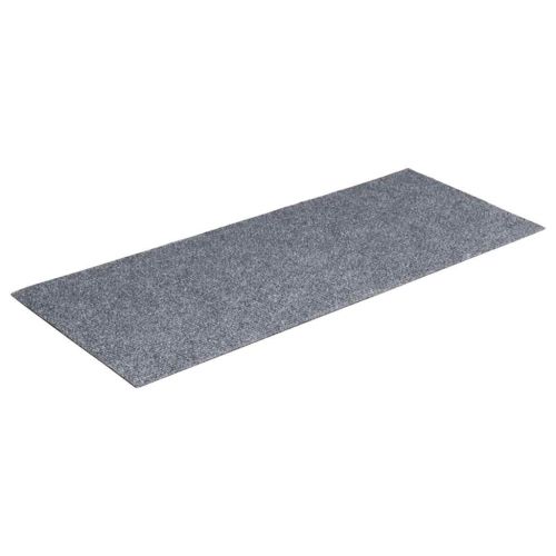 Изтривалки за стълби, самозалепващи се, 15 бр., 60x25 см, светлосиви, правоъгълни
