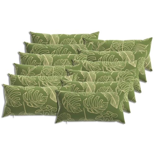 Калъфка за възглавница 12 pcs HEERLEN Дизайн с листа 40 x 80 cm