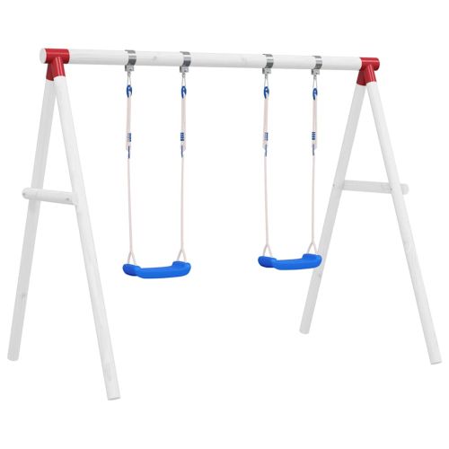 Детски люлки с въжета, 2 бр, сини, 38x16 см, полиетилен