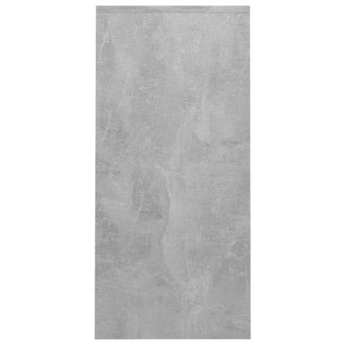 Бюро за лаптоп, бетонно сиво, 102,5x35x75 см, инженерно дърво