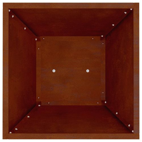 Саксия с колона Ръждясало 35 x 35 x 73 см Кортенова стомана