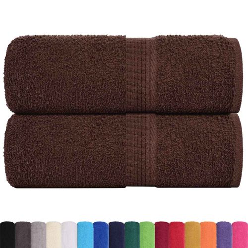 Кърпи за пране FROGN 2 бр. Кафяви 30x30 см 360 г/м²
