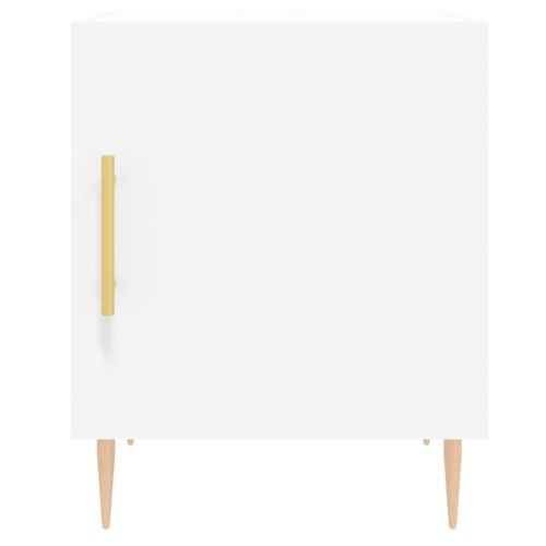 Нощни шкафчета 2 бр бели 40x40x50 см инженерно дърво