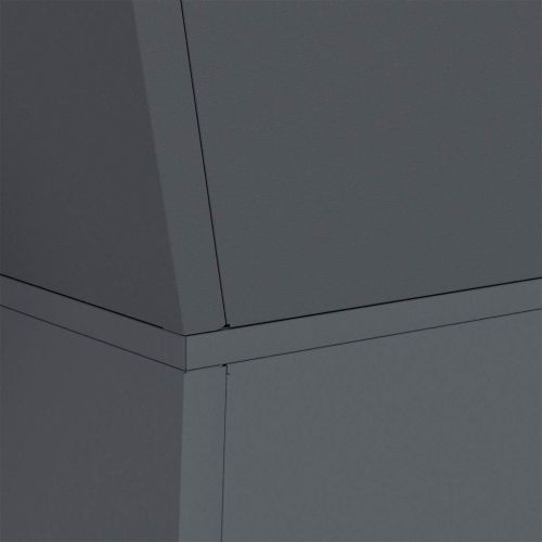 Саксия с колона 2 бр. Антрацит 35 x 35 x 73 см