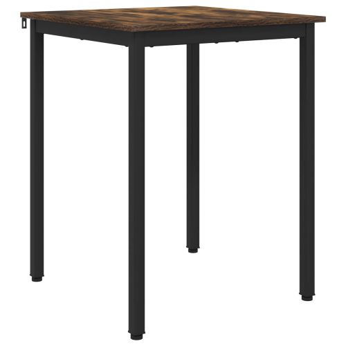 Трапезни маси 60 x 60 x 75 cm Инженерна дървесина Опушен дъб