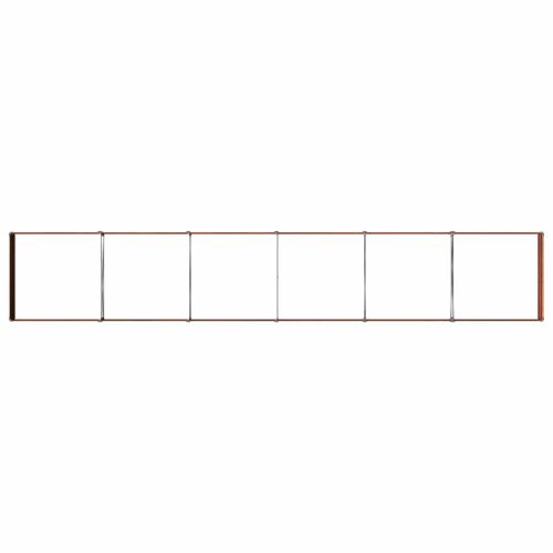 Вдигната леха за градина Ръждясало 480 x 80 x 24 см картон