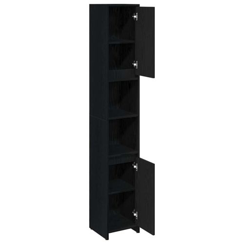 Шкаф за баня Черния дъб 30 x 30 x 183,5 см Инженерна дървесина
