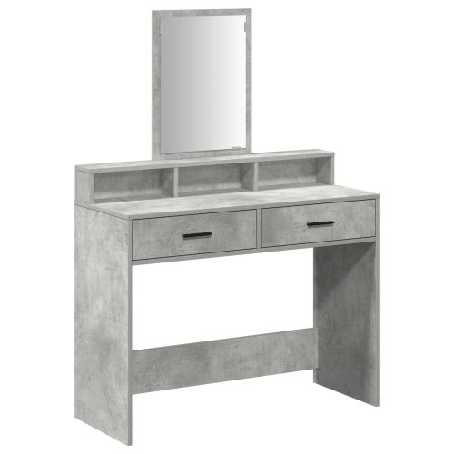 Тоалетка Циментено сиво 100 x 41 x 140 см Инженерна дървесина