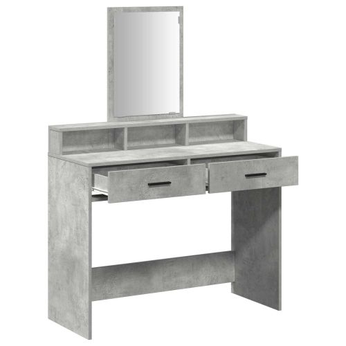 Тоалетка Циментено сиво 100 x 41 x 140 см Инженерна дървесина