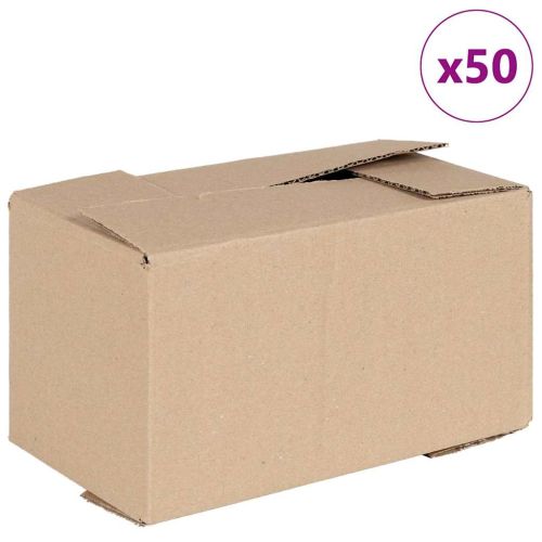 Сгъваема кутия 50 бр. Естествен 24 x 13 x 13 см Картон