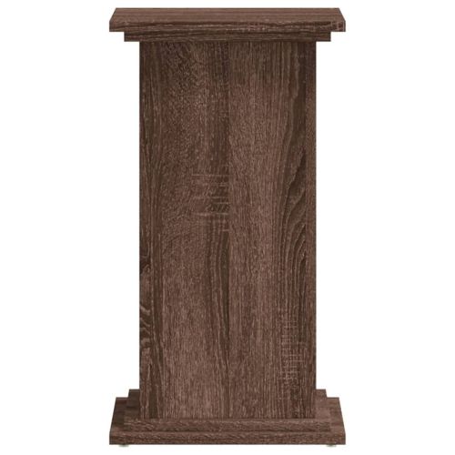 Стойка за растения Кафяв дъб 33 x 33 x 60 см