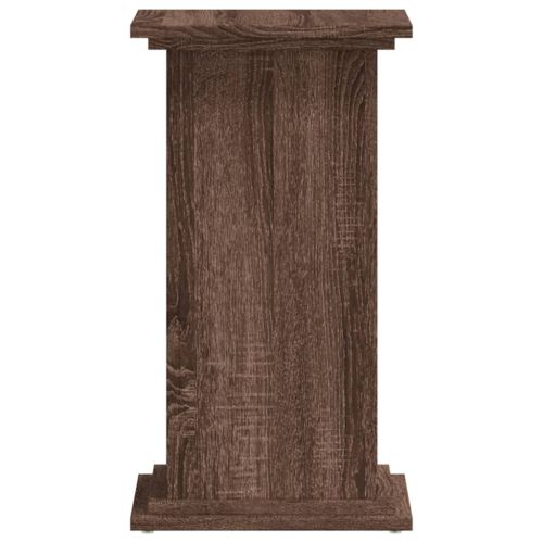Стойка за растения Кафяв дъб 33 x 33 x 60 см