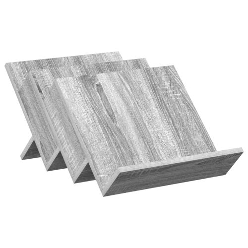 Етажерка за списания с рафт Сив Сонома 53 x 40 x 28,5 см