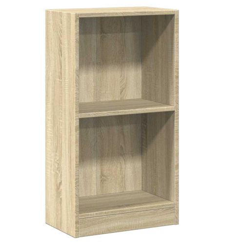 Етажерка за книги, дъб сонома, 40x24x75 см, инженерно дърво