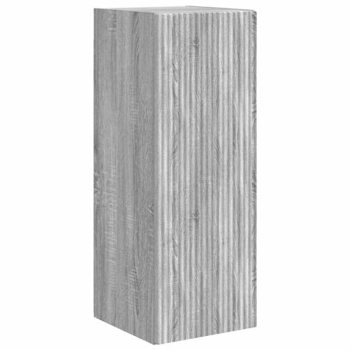 TV стенен шкаф 30 x 31 x 80 см Сив Сонома Инженерна дървесина
