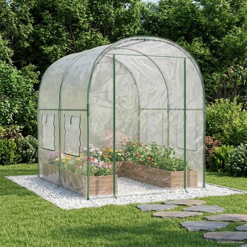 Топлица с конструкция 160 x 200 x 192,5 см ПВЦ Прозрачен